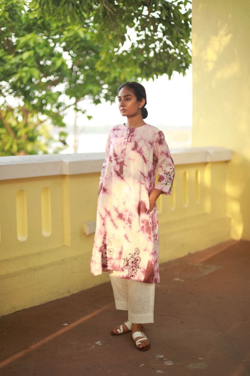 Tye & Dye A-Line Kurta Set