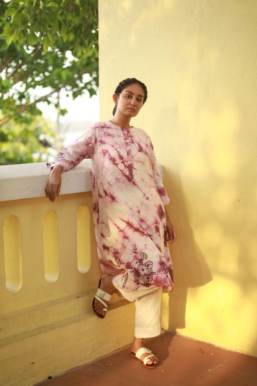 Tye & Dye A-Line Kurta Set