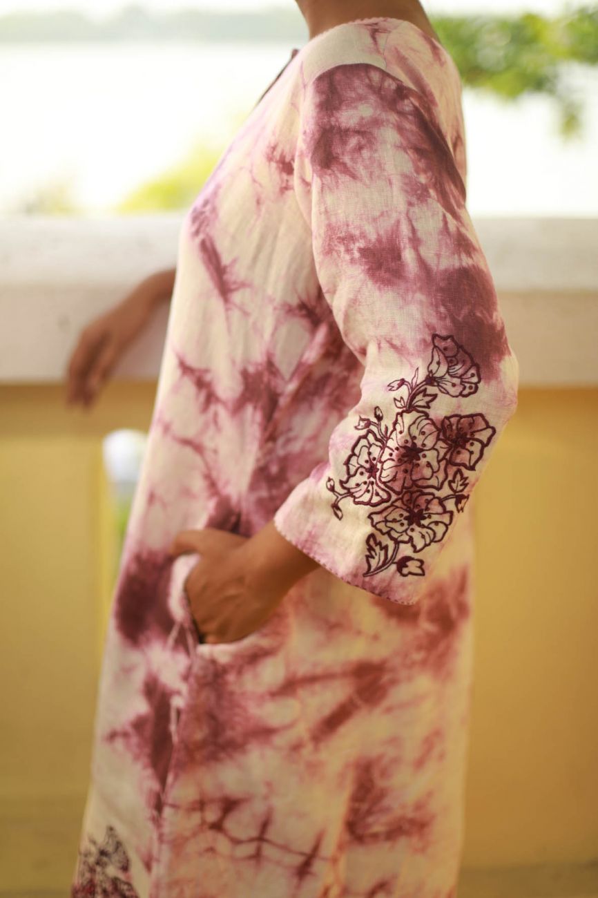 Tye & Dye A-Line Kurta Set