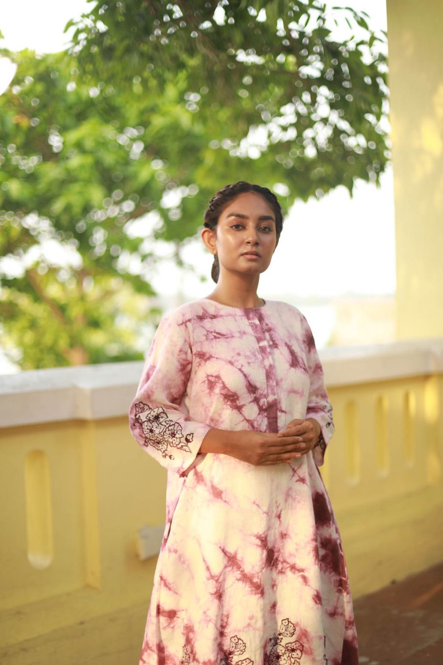 Tye & Dye A-Line Kurta Set