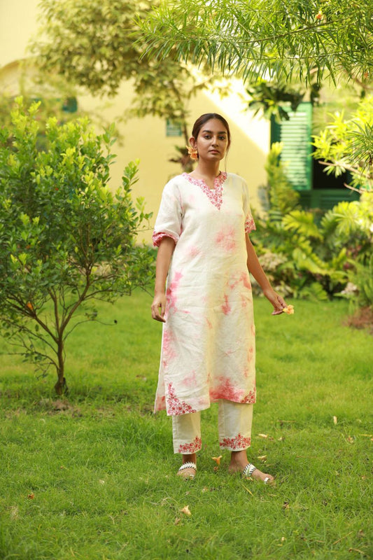 Tye & Dye Straight Cut Kurta Set