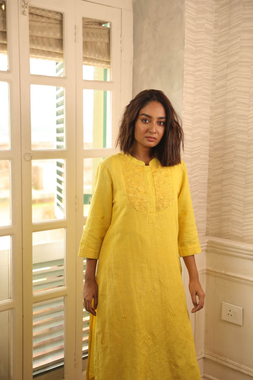 Earthy Yellow Kurta Set